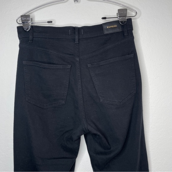Express Straight Super High Rise Jeans Size 6 Distressed - Picture 5 of 11